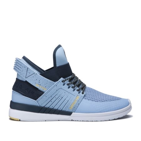 Supra Skytop V Mens High Tops Shoes Blue UK 86NRO